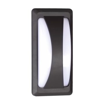 HELIOS HS 5810 12 Watt Siyah Dış Mekan LED Aplik - Gün Işığı (3000K) - IP65