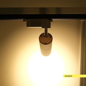 ACK AD30-01000 10 Watt Beyaz Kasa LED Ray Spot - Gün Işığı (3000K)