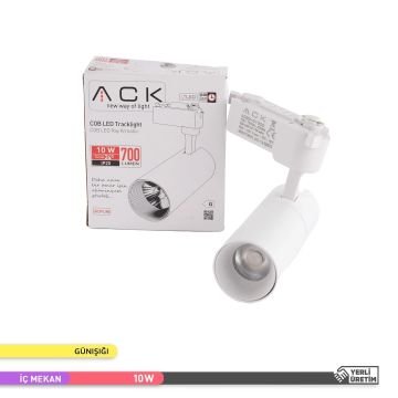 ACK AD30-01000 10 Watt Beyaz Kasa LED Ray Spot - Gün Işığı (3000K)