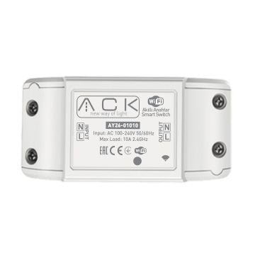ACK AY26-01010 2000 Watt 10 Amper Wi-Fi Akıllı Anahtar