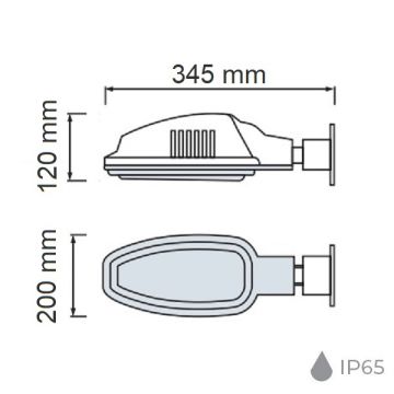 HOROZ 074-003-0026 26 Watt LED Sokak Armatürü - Beyaz Işık (6400K)