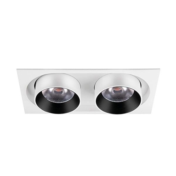 GOYA GY 3040 Beyaz/Siyah Kasa 2x14 Watt İkili Sıva Altı Mağaza Spotu