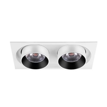 GOYA GY 3040 Beyaz/Siyah Kasa 2x14 Watt İkili Sıva Altı Mağaza Spotu