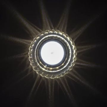 NOAS YL65-1697 KARYA Ilık Beyaz (4000K) LED Çerçeve Işıklı Kristal Spot Kasası