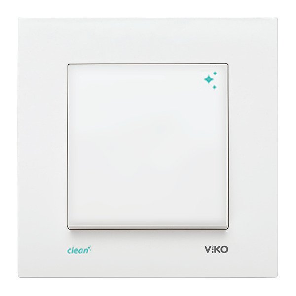 VİKO Karre Clean 90966039 İki Kutuplu Anahtar [Beyaz]