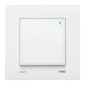 VİKO Karre Clean 90966039 İki Kutuplu Anahtar [Beyaz]