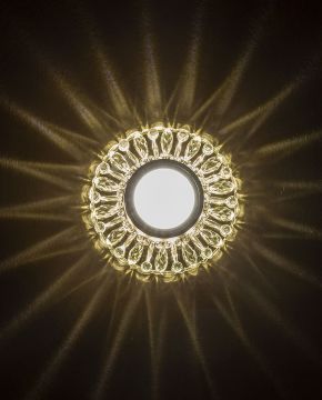 NOAS YL65-1717 LODOS Ilık Beyaz (4000K) LED Çerçeve Işıklı Kristal Spot Kasası