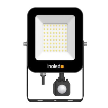 inoled 7225-01 50 Watt Sensörlü LED Projektör - Beyaz Işık (6500K)