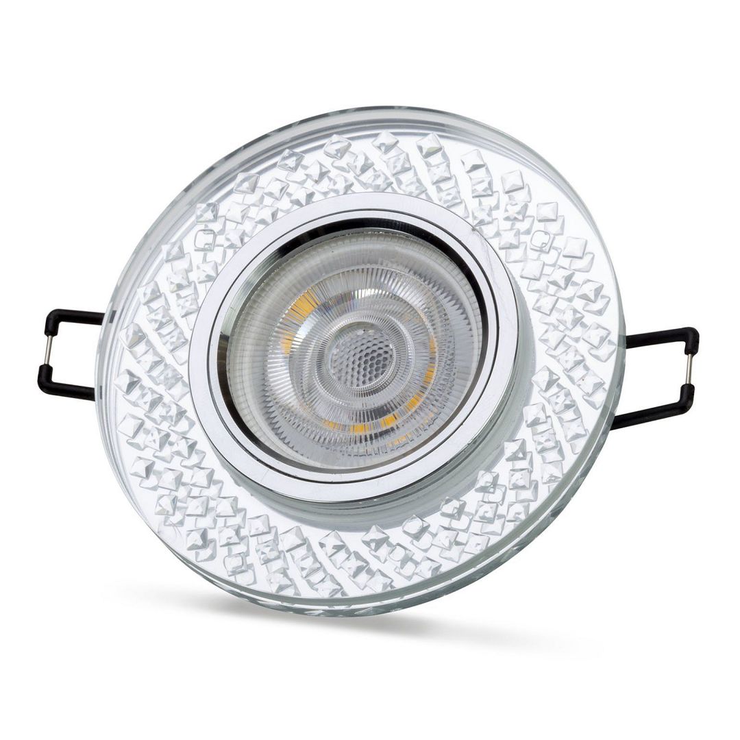 NOAS YL65-1787 ADONİS Ilık Beyaz (4000K) LED Çerçeve Işıklı Kristal Spot Kasası
