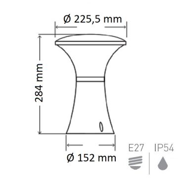 HOROZ 400-000-141 PAPATYA Siyah Set Üstü Aplik (Plastik Kasa)