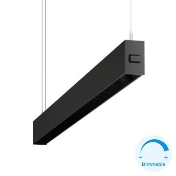 GOYA GY 8054-120 Siyah Kasa 34 Watt 120 cm Kamaşma Önleyicili DİMLİ Lineer Sarkıt Avize