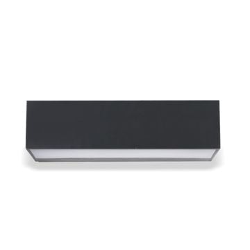 HELIOS HS 5804 12 Watt Siyah Çift Yönlü Dış Mekan LED Aplik - Metal Gövde - Gün Işığı (3200K)