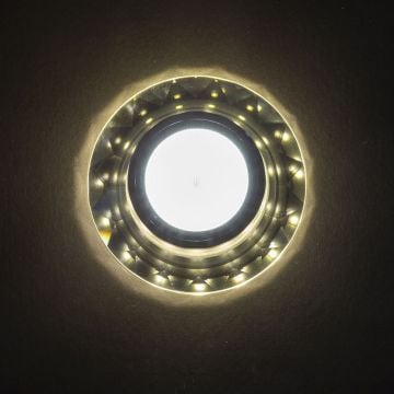 NOAS YL65-1677 HEKTOR Ilık Beyaz (4000K) LED Çerçeve Işıklı Kristal Spot Kasası