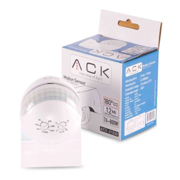 ACK AY31-01030 180 Derece Duvar Tipi Hareket Sensörü