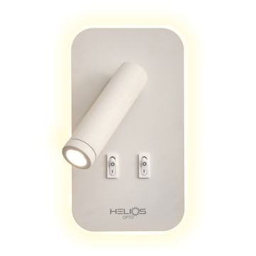 HELIOS HS 5823 15 Watt Derin Beyaz LED Aplik - Ilık Beyaz (4000K)