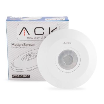 ACK AY31-01010 360 Derece Tavan Tipi Sıva Üstü Hareket Sensörü