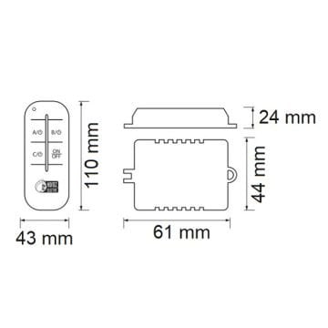 HOROZ 105-001-0004 4 Kanallı Avize Kumandası