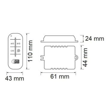 HOROZ 105-001-0003 3 Kanallı Avize Kumandası