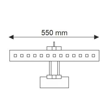 HELIOS HS 2603 Saray 7 Watt 55 cm Krom LED Tablo Apliği - Ilık Beyaz (4200K)