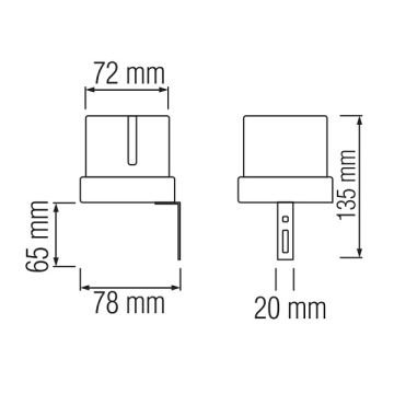 HOROZ 089-001-0003 IP44 Fotosel (25 Amper Max 2700 Watt)