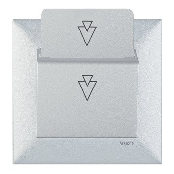 VİKO Novella/Trenda 92605024 Energy Saver (5V - Mekanik Anahtarlı) [Gümüş]