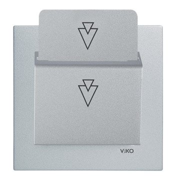 VİKO Novella/Trenda 92605024 Energy Saver (5V - Mekanik Anahtarlı) [Gümüş]
