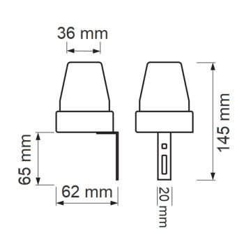 HOROZ 089-001-0002 IP44 Fotosel (10 Amper Max 1200 Watt)