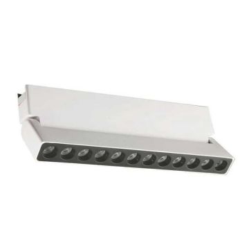 CATA CT-5831 Lia Beyaz 24 Watt 22 cm Lensli Hareketli LED Magnet Armatür - Gün Işığı (3200K)