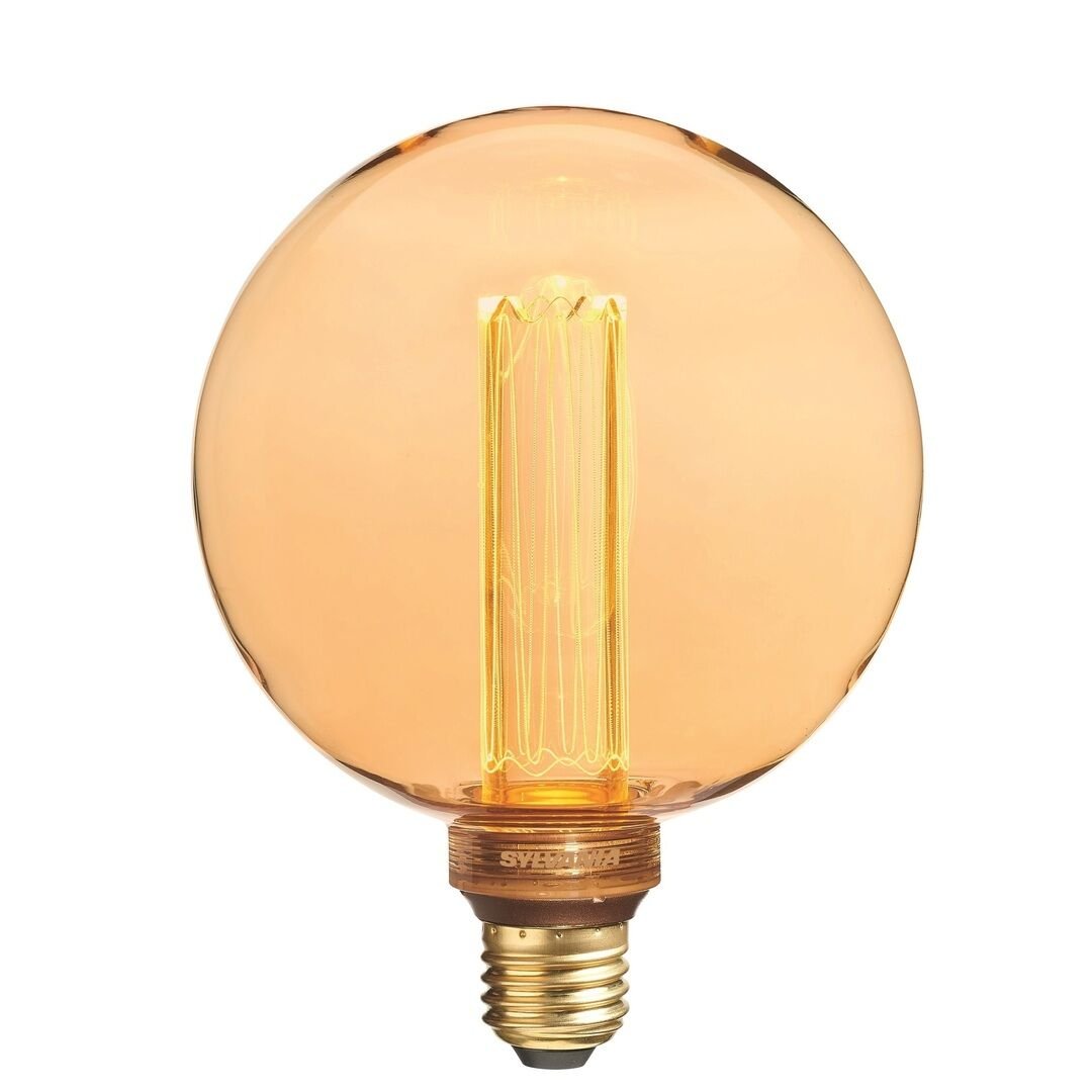 SYLVANIA 0029908 2.5 Watt G125 LED Rustik Glop Ampul (Amber)