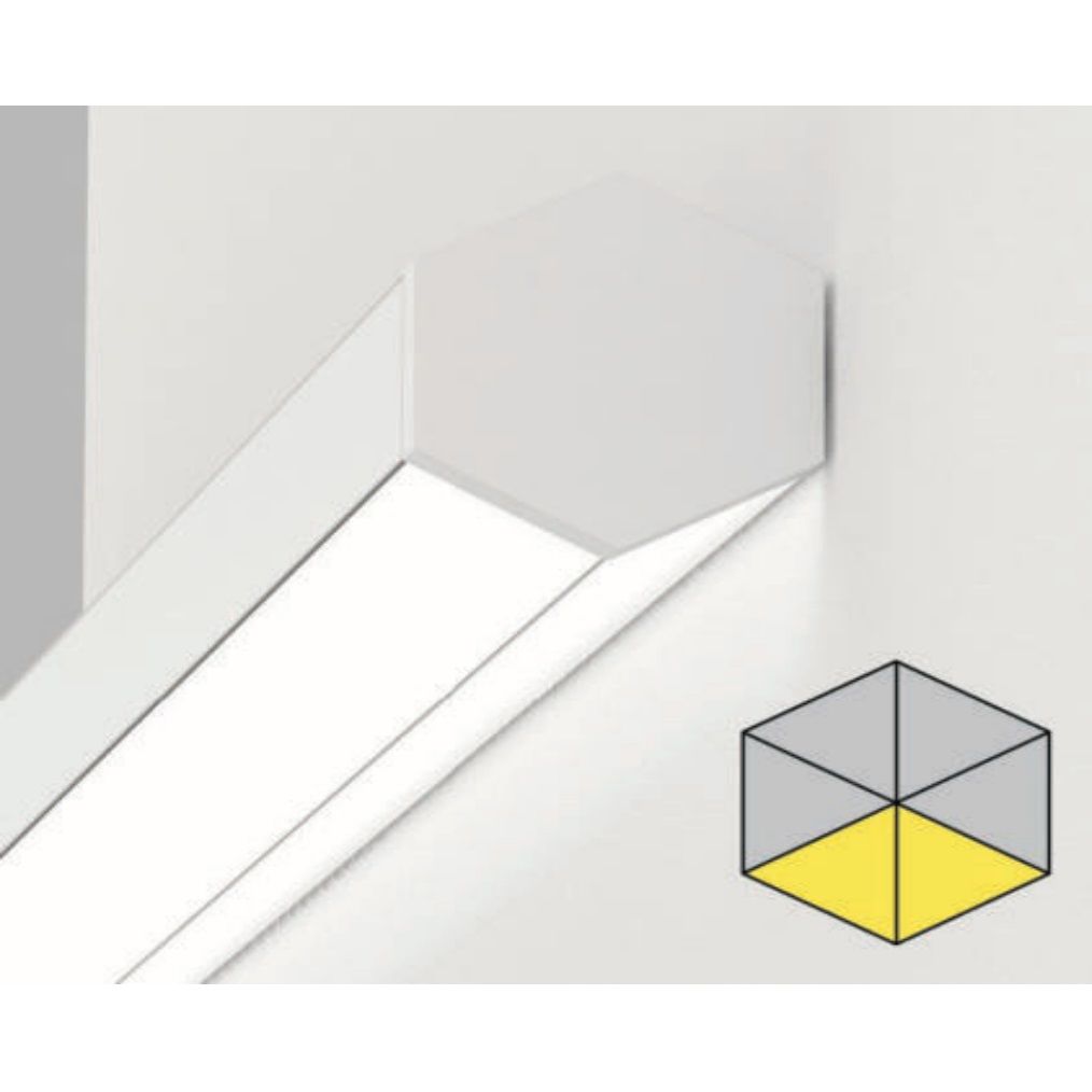 ACK AL02-90251 42 Watt 100 cm Altıgen Lineer Armatür (SAMSUNG/OSRAM LED & PHILIPS/TRIDONIC/MEAN WELL Driver)