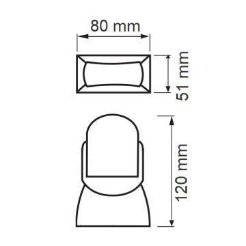 HOROZ 088-001-0008 CORONA Duvar Tipi 180 Derece Sıva Üstü IP65 Hareket Sensörü