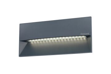 SYLVANIA 2824202 9.5 Watt Sıva Altı Antrasit Dış Mekan LED Merdiven Armatürü - Gün Işığı (3000K)