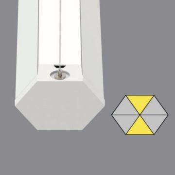 CreaLight AL02-90231 42 Watt 100 cm Altıgen Lineer Armatür (SAMSUNG/OSRAM LED & PHILIPS/TRIDONIC/MEAN WELL Driver)