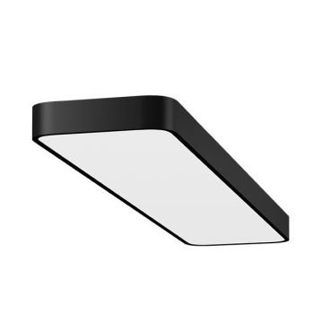 GOYA GY 8111-15 Siyah/Beyaz Kasa 128 Watt 30x150 cm Oval Sıva Üstü Lineer Armatür