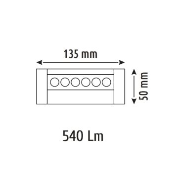 HELIOS HS8615 Beyaz Gövde 6 Watt 13.5 cm Lensli OSRAM LED Magnet Armatür - 2 Renk Fonksiyonlu [Gün Işığı (3000K) + Ilık Beyaz (4000K)]