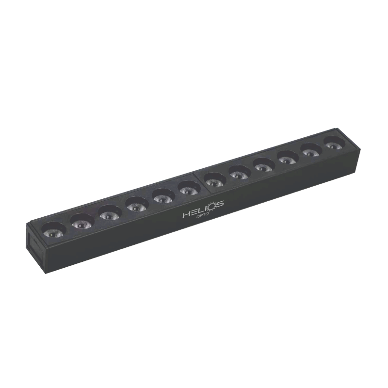 HELIOS HS8582 Siyah Gövde 12 Watt 23 cm Lensli OSRAM LED Magnet Armatür - 2 Renk Fonksiyonlu [Ilık Beyaz (4000K) + Gün Işığı (3000K)]