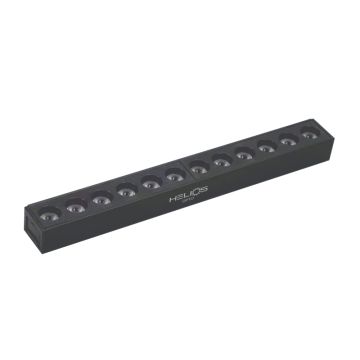 HELIOS HS8582 Siyah Gövde 12 Watt 23 cm Lensli OSRAM LED Magnet Armatür - 2 Renk Fonksiyonlu [Ilık Beyaz (4000K) + Gün Işığı (3000K)]