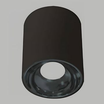 YCL YC 1510 10x10 cm Siyah-Platin Sıva Üstü Silindir Spot Kasası (Metal)