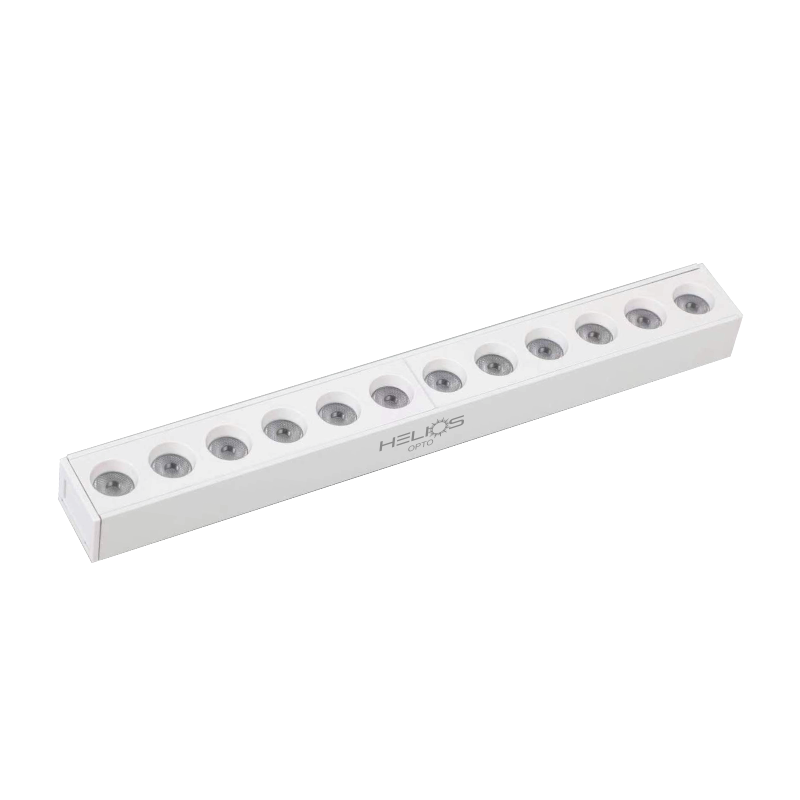 HELIOS HS8583 Beyaz Gövde 12 Watt 23 cm Lensli OSRAM LED Magnet Armatür - 2 Renk Fonksiyonlu [Ilık Beyaz (4000K) + Gün Işığı (3000K)]