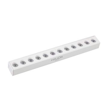 HELIOS HS8583 Beyaz Gövde 12 Watt 23 cm Lensli OSRAM LED Magnet Armatür - 2 Renk Fonksiyonlu [Ilık Beyaz (4000K) + Gün Işığı (3000K)]