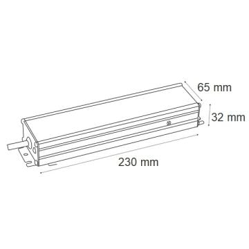 HOROZ 083-001-0200 VESTA 12 Volt 17 Amper 200 Watt Slim Dış Mekan LED Trafosu