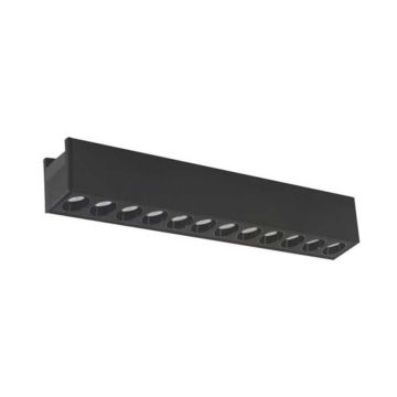 CATA CT-5821 Cortez Siyah 24 Watt 24 cm Lensli LED Magnet Armatür - Gün Işığı (3200K)