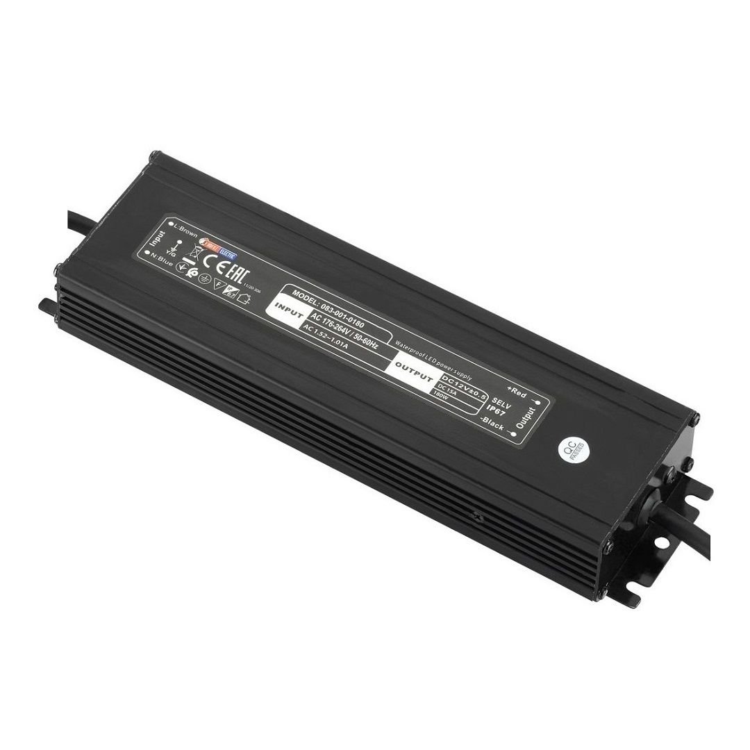 HOROZ 083-001-0180 VESTA 12 Volt 15 Amper 180 Watt Slim Dış Mekan LED Trafosu