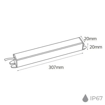 HOROZ 083-001-0060 VESTA 12 Volt 5 Amper 60 Watt Slim Dış Mekan LED Trafosu