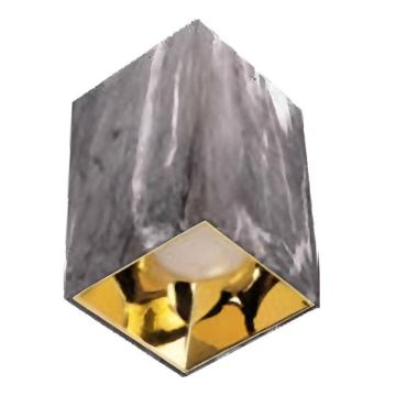 ACK AH12-07562 Gri Mermer Desen-Gold Sıva Üstü Spot