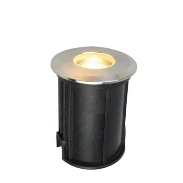 MOLLED MOL9023 12 Volt 1 Watt Saten Çerçeve Yere Gömme LED Armatür - Gün Işığı (3000K) - IP65