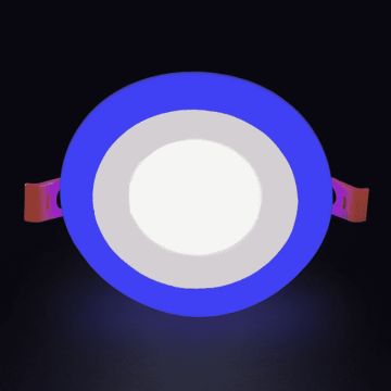 NOAS YL11-0300 3+3 Watt Mavi-Beyaz Sıva Altı Yuvarlak LED Panel