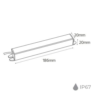 HOROZ 083-001-0025 VESTA 12 Volt 2 Amper 25 Watt Slim Dış Mekan LED Trafosu