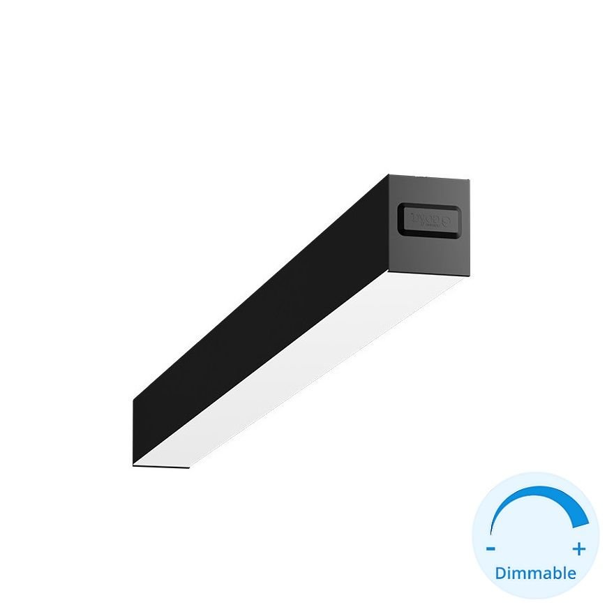 GOYA GY 8034-60 Siyah/Beyaz Kasa 26 Watt 60 cm Sıva Üstü DİMLİ Lineer Armatür