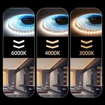 MOLLED MOL2510 5 Metre 12 Volt 10 Watt 60 Ledli Gün Işığı (3000K) Şerit Led